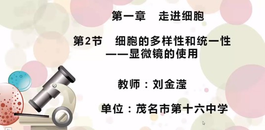 显微镜的使用
