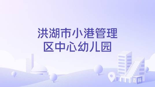 洪湖市小港管理区中心幼儿园