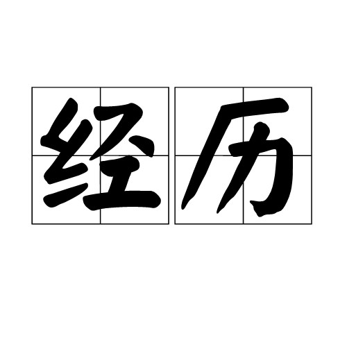 经历（汉语词语，指亲身遭遇的事）