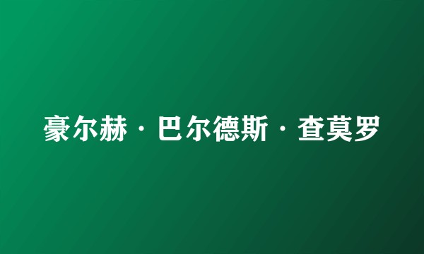 豪尔赫·巴尔德斯·查莫罗