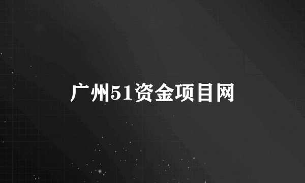 广州51资金项目网