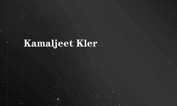 Kamaljeet Kler