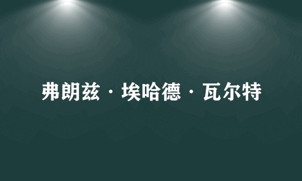弗朗兹·埃哈德·瓦尔特