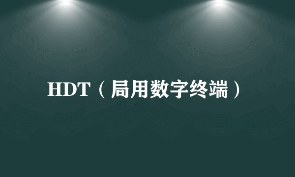HDT（局用数字终端）