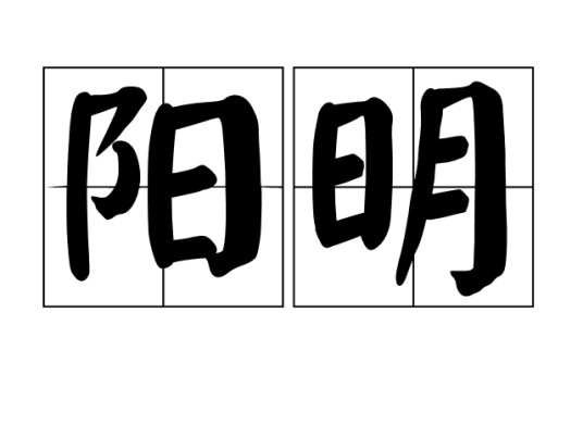 阳明（汉语词语）