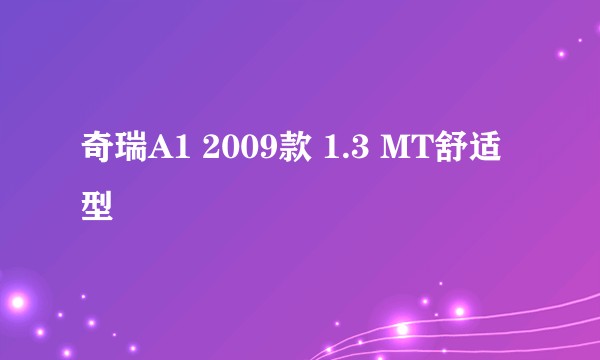 奇瑞A1 2009款 1.3 MT舒适型