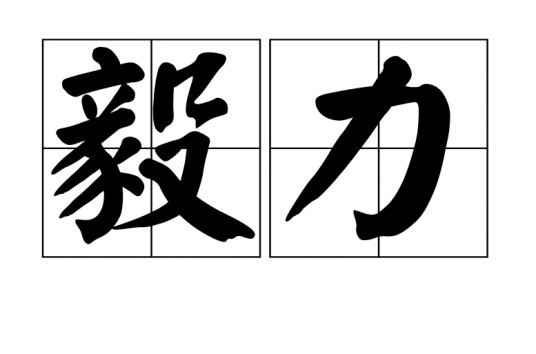 毅力（汉语词语）