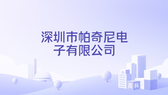 深圳市帕奇尼电子有限公司