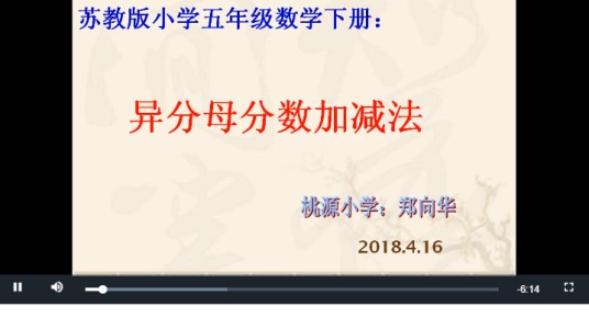 异分母分数加、减法