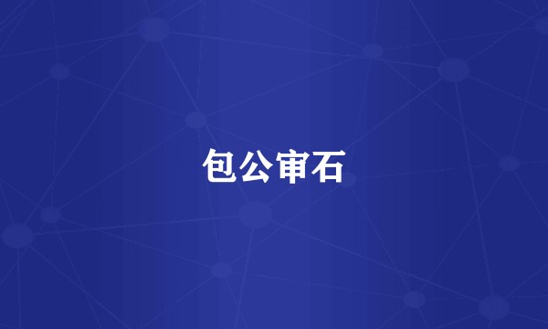 包公审石