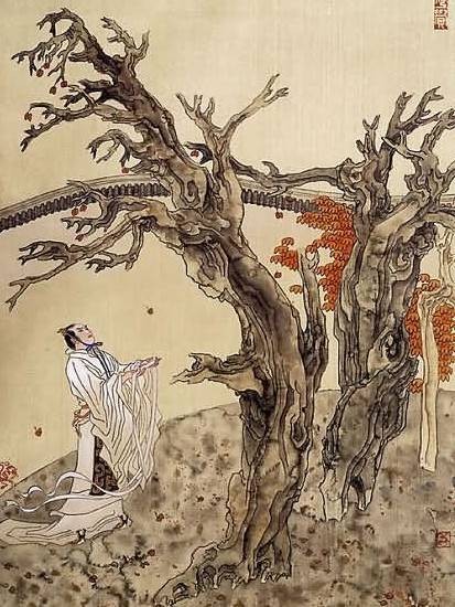 自挂东南枝（《孔雀东南飞》中焦仲卿殉情的诗句）