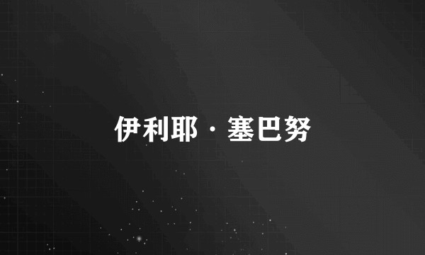伊利耶·塞巴努