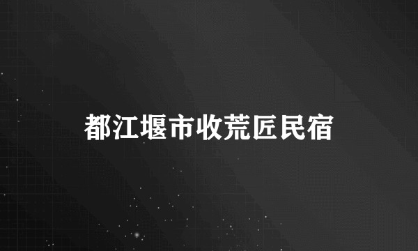 都江堰市收荒匠民宿