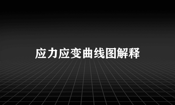 应力应变曲线图解释