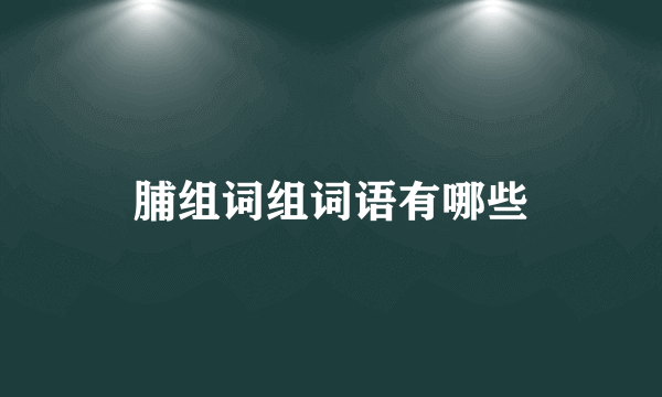 脯组词组词语有哪些
