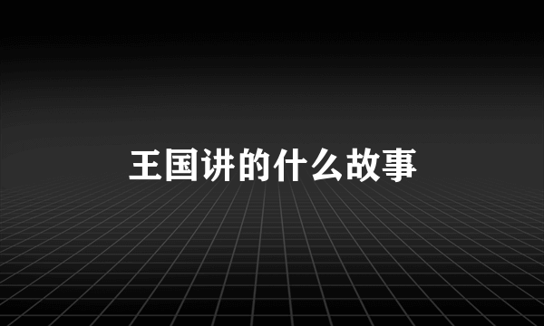 王国讲的什么故事