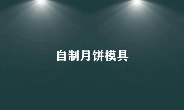 自制月饼模具