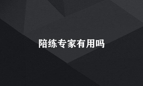 陪练专家有用吗