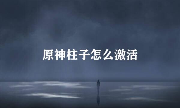 原神柱子怎么激活