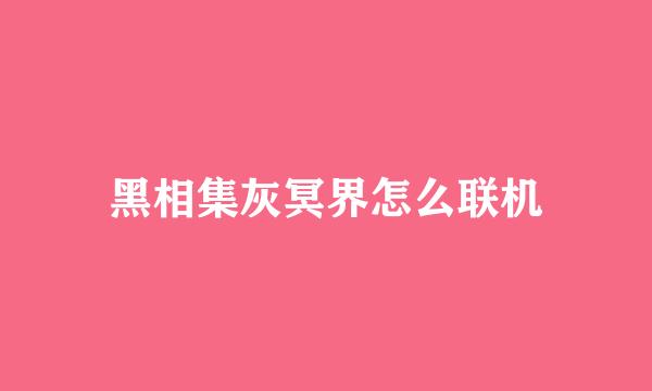黑相集灰冥界怎么联机