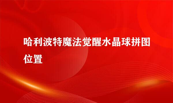 哈利波特魔法觉醒水晶球拼图位置