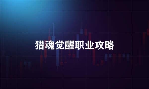 猎魂觉醒职业攻略