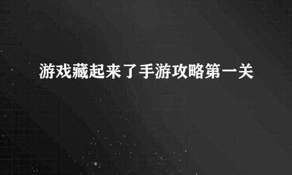 游戏藏起来了手游攻略第一关
