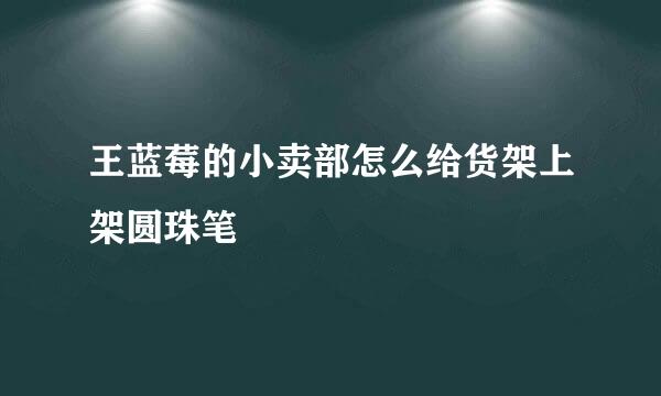 王蓝莓的小卖部怎么给货架上架圆珠笔