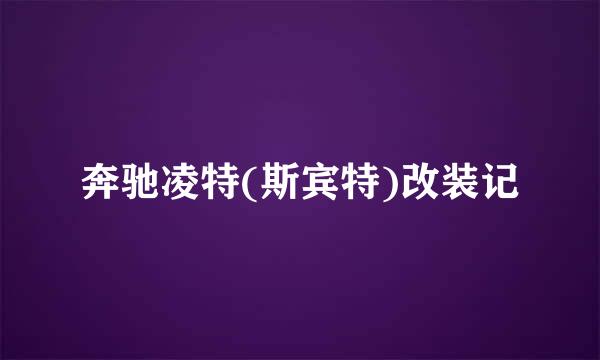 奔驰凌特(斯宾特)改装记