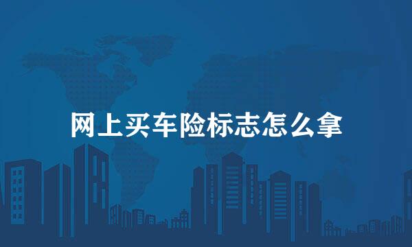 网上买车险标志怎么拿