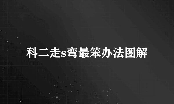 科二走s弯最笨办法图解