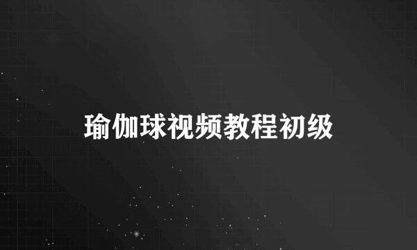 瑜伽球视频教程初级