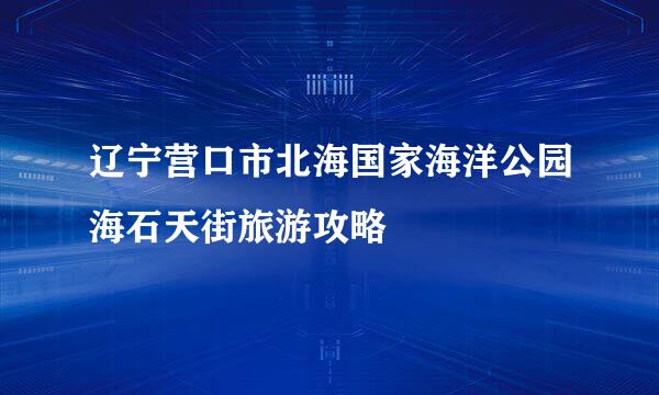 辽宁营口市北海国家海洋公园海石天街旅游攻略