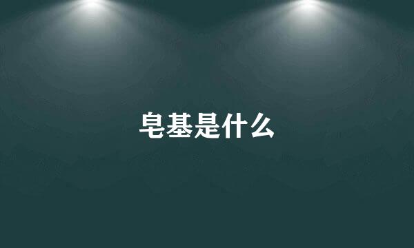 皂基是什么