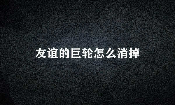 友谊的巨轮怎么消掉