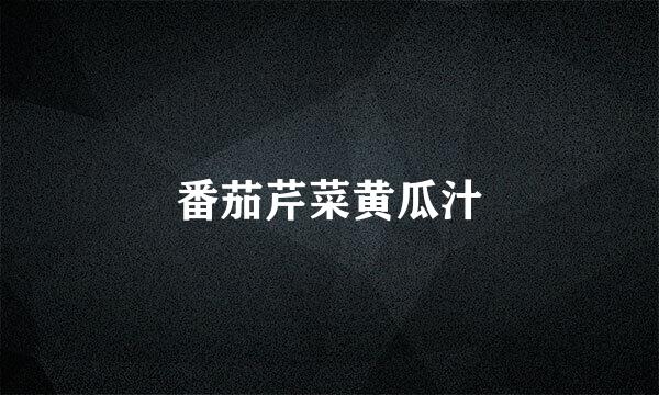 番茄芹菜黄瓜汁