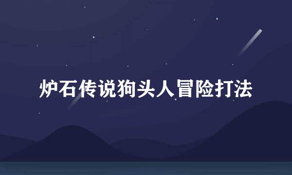 炉石传说狗头人冒险打法