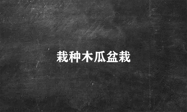栽种木瓜盆栽