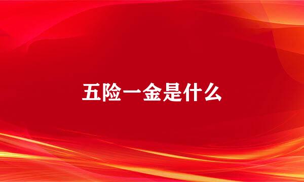 五险一金是什么
