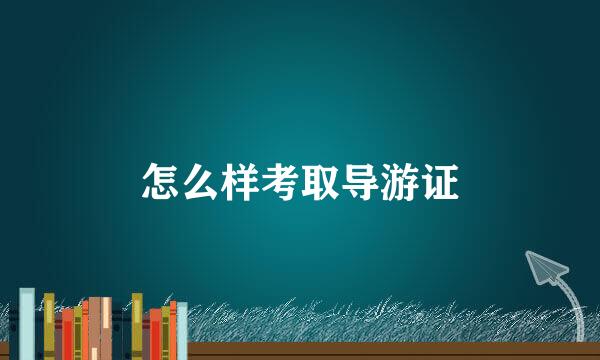 怎么样考取导游证