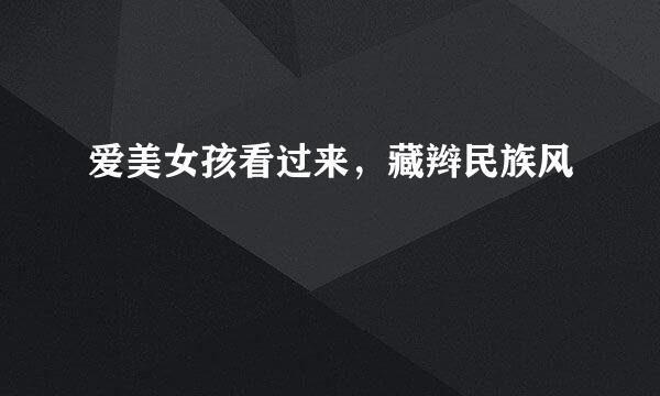 爱美女孩看过来，藏辫民族风