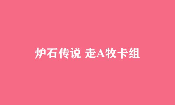 炉石传说 走A牧卡组