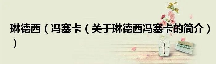 琳德西（冯塞卡（关于琳德西冯塞卡的简介））