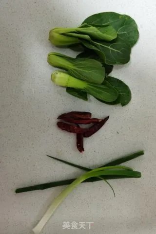 青菜炒蘑菇
