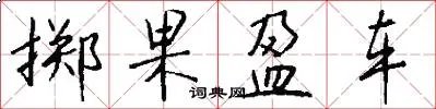 掷果盈车