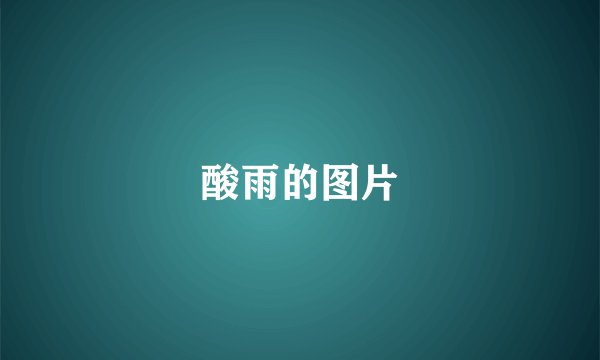 酸雨的图片