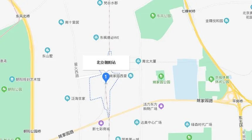 北京朝阳高铁站在哪个位置？