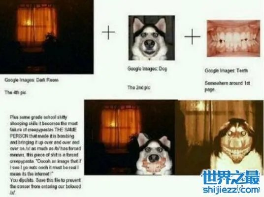 微笑狗恐怖原图,灵异的smile.jpg其实是ps出来的