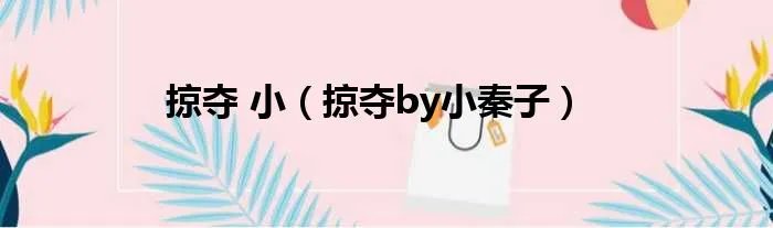掠夺 小（掠夺by小秦子）