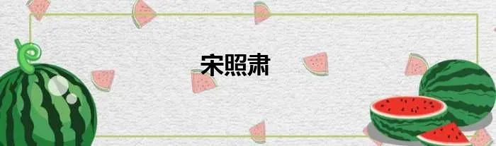 宋照肃